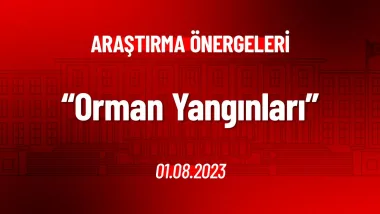 Orman Yangınları Hakkında Araştırma Önergesi