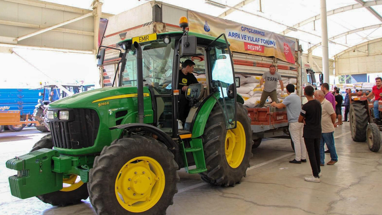 İBB, Üreticilere Arpa ve Yulaf Tohumu da Dağıtmaya Başladı