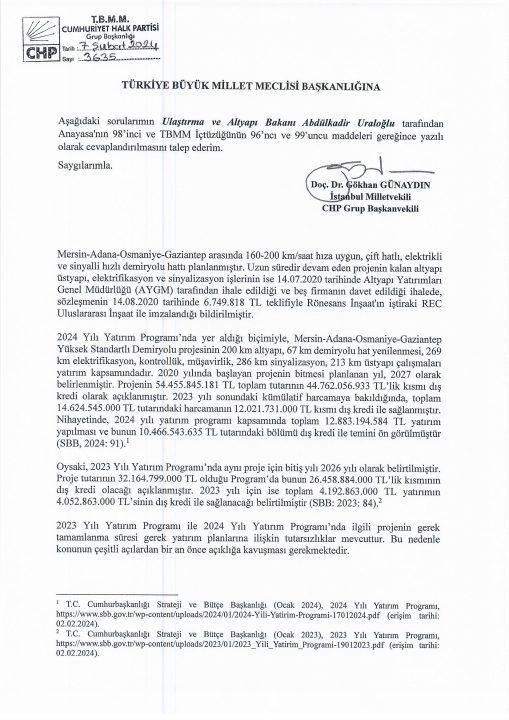 T.C. Ulaştırma ve Altyapı Bakanı’na Sorduk!