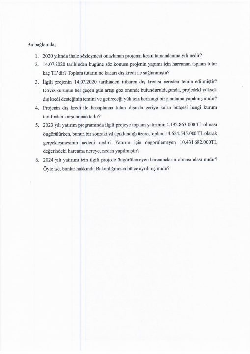 T.C. Ulaştırma ve Altyapı Bakanı’na Sorduk!