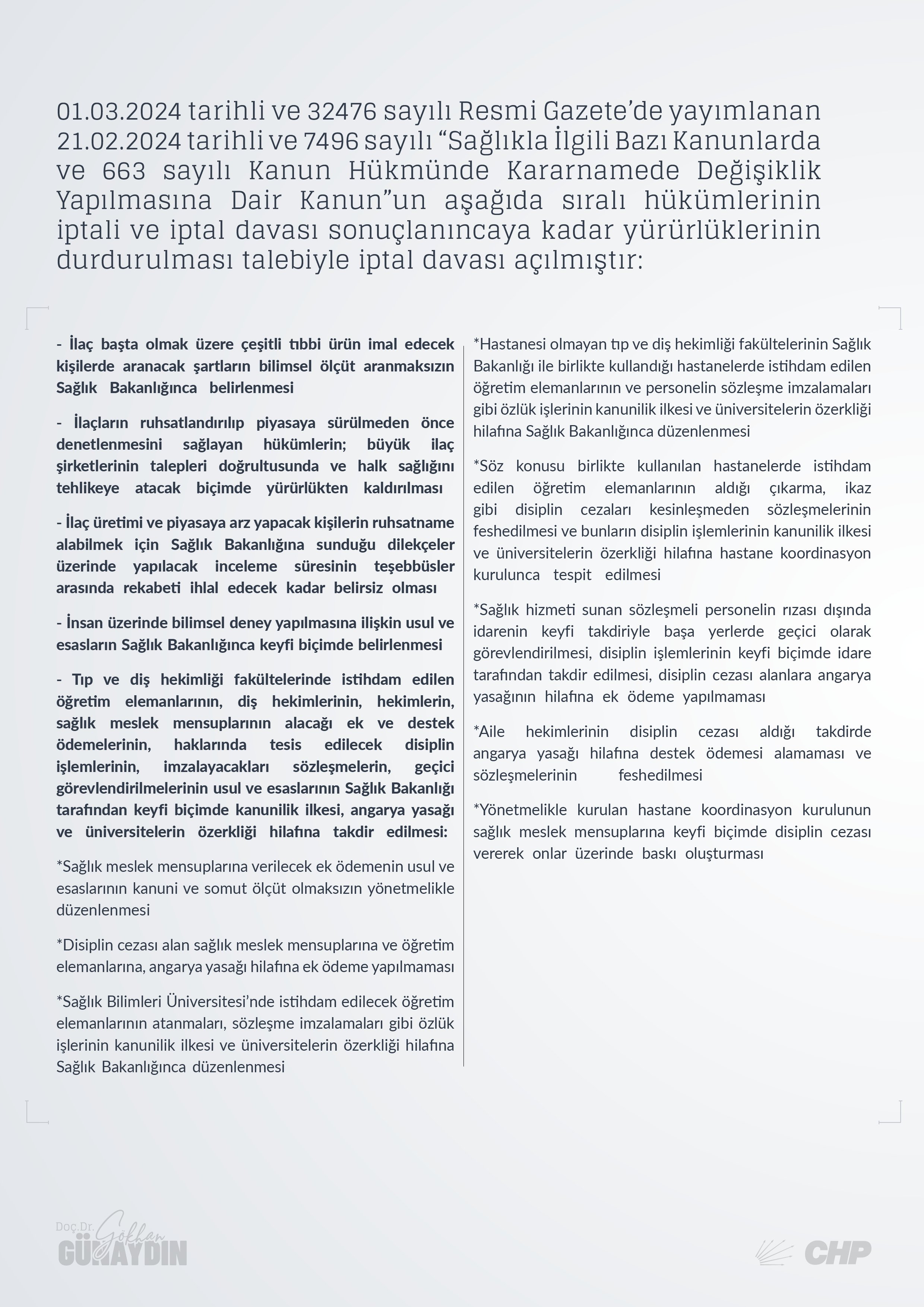 "Bizim buradaki varlığımız yurttaşın güvencesidir, Anayasa Mahkemesi'ne gelmeye devam edeceğiz."