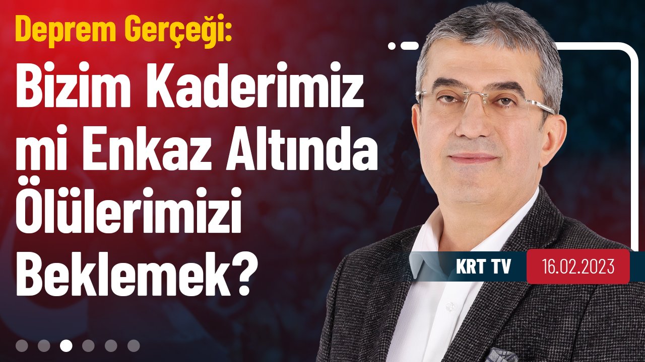 Cumhuriyet Halk Partisi Grup Başkanvekili Gökhan Günaydın KRT TV - Gündem Özel programında deprem ile ilgili değerlendirmelerde bulundu.