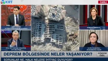 Cumhuriyet Halk Partisi Grup Başkanvekili Gökhan Günaydın KRT TV - Gündem Özel programında Hatay ile ilgili değerlendirmelerde bulundu.