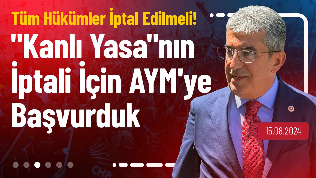 CHP, kamuoyundan büyük tepki çeken ve Kanlı Yasa olarak adlandırılan sokak hayvanları yasasının iptali için Anayasa Mahkemesi’ne (AYM) 182 sayfalık bir dilekçeyle başvurdu.