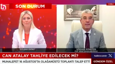 Doç. Dr. Gökhan Günaydın Halk TV, Gündem Özel programında Sorel Dağıstanlı'nın sorularını yanıtlayarak AYM'nin Can Atalay kararı sonrası yaşanan gelişmeleri ve CHP'nin yol haritasını anlattı.