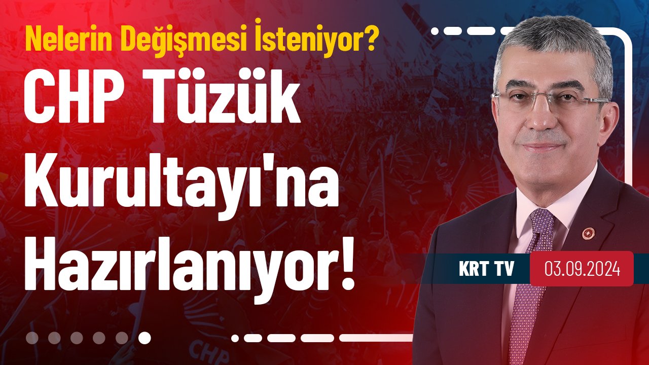 Cumhuriyet Halk Partisi Grup Başkanvekili Gökhan Günaydın KRT TV'de Sinem Gündem'in sunduğu Neyi Konuşuyoruz? programında CHP'nin Tüzük Kurultayı hakkında değerlendirmelerde bulundu.