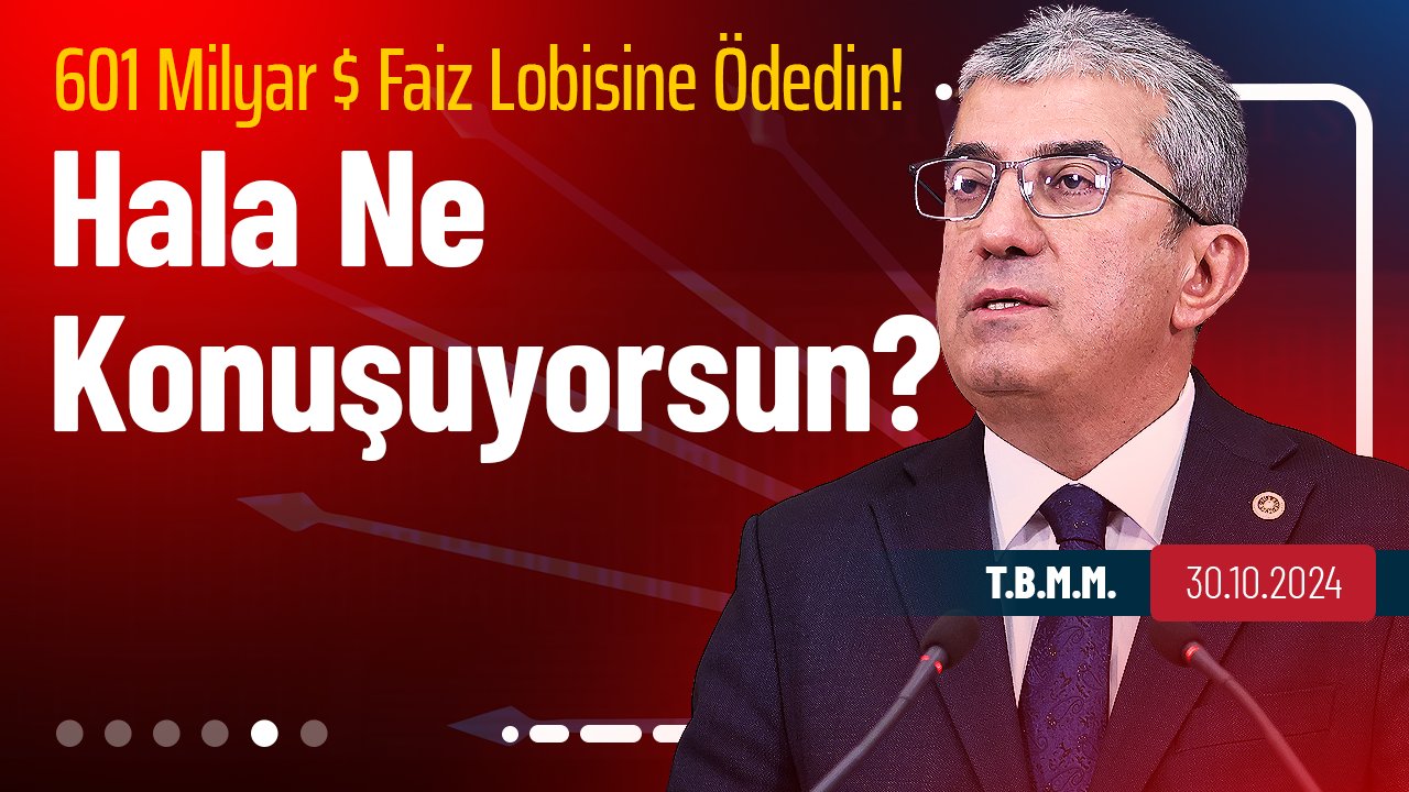 AKP Genel Başkanı 22 yılda Faiz Lobilerine 601 Milyar $ Faiz Ödedi