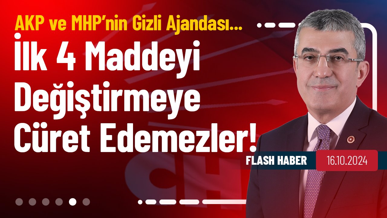 Gökhan Günaydın: Elinin en rahat olduğu zamanda ilk 4 maddeye dokunamamış bir AKP'nin, bugün elinin sıkıntılı olduğu zamanda ilk 4 madde ile oynamasını beklememek lazım çünkü AKP ile MHP buna cüret ederlerse referandumdan bunu geçiremeyeceklerini biliyorlar.