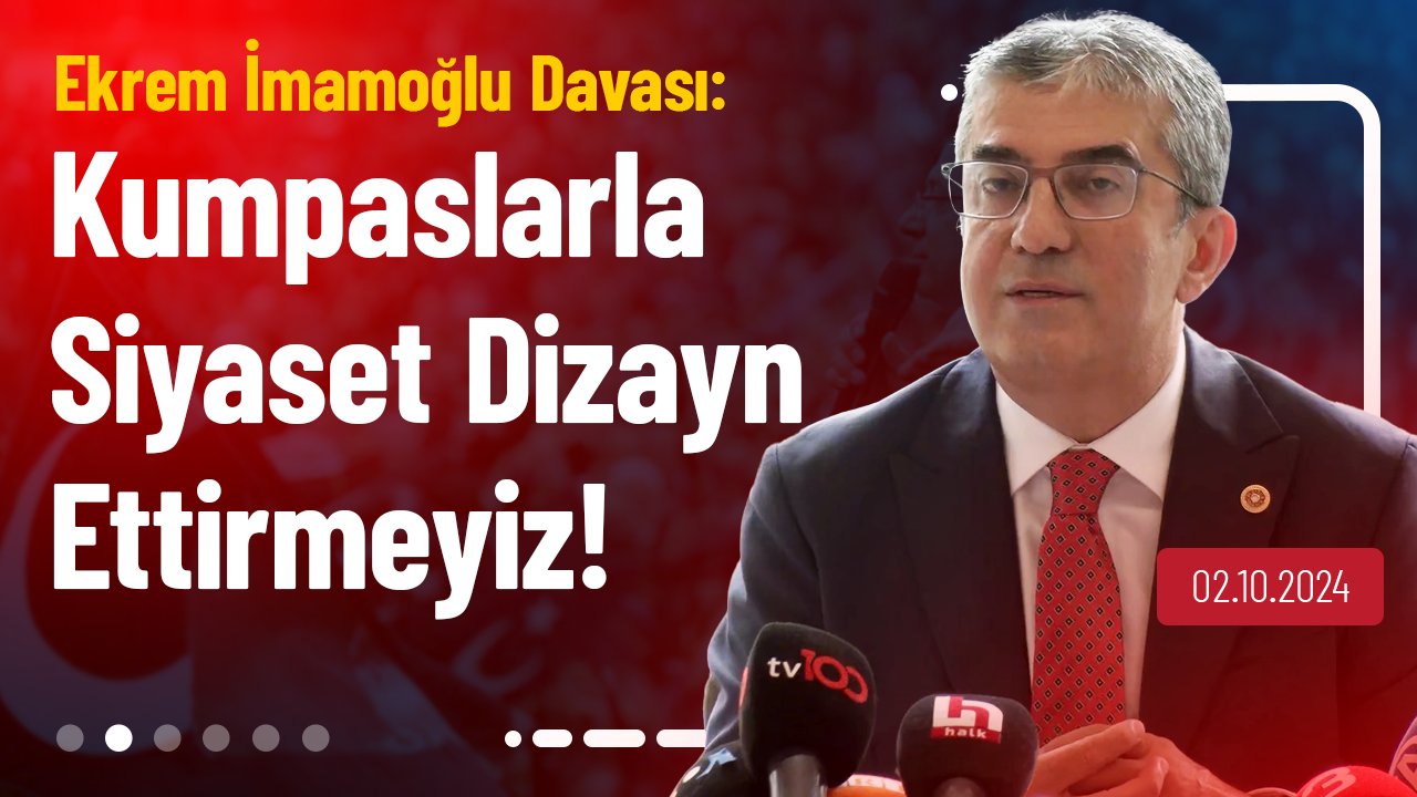 CHP Grup Başkanvekili Gökhan Günaydın Büyükçekmece 10. Asliye Ceza Mahkemesi'ndeki Ekrem İmamoğlu hakkında görülen dava ile ilgili açıklama bir açıklama yaptı.