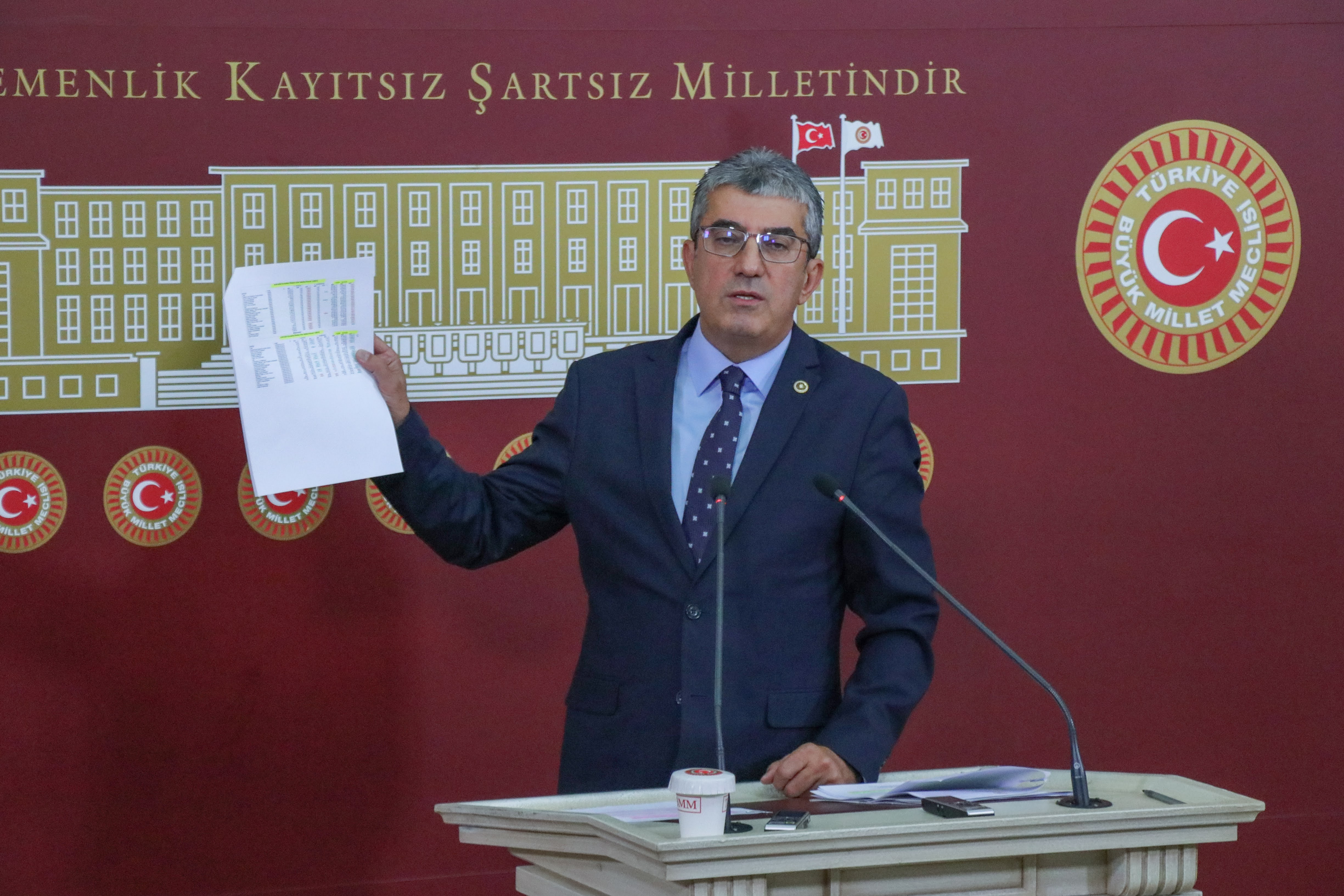 CHP Grup Başkanvekili Gökhan Günaydın, Erdoğan için "Bu memleketin bir beka sorunu varsa adı da soyadı da sensin." ifadelerini kullandı.
