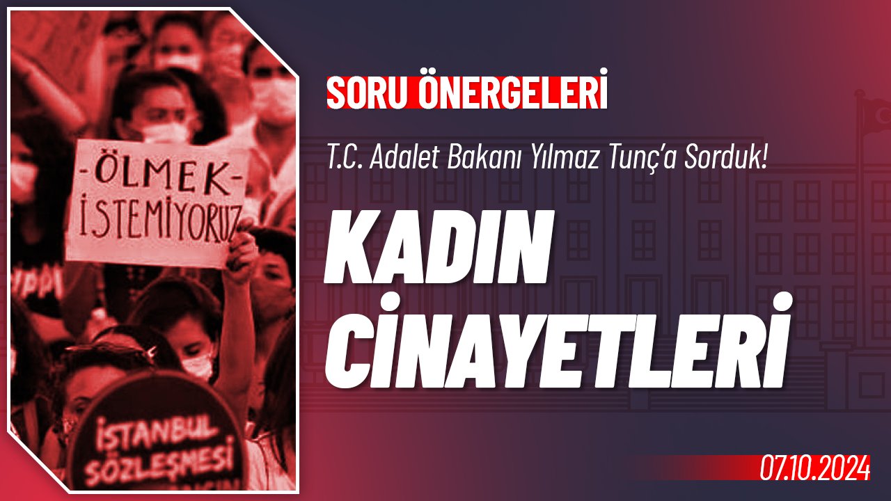 Kadınlara Yönelik Saldırı ve Cinayetler Hakkında Soru Önergesi