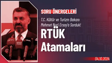 CHP Grup Başkanvekili Gökhan Günaydın, T.C. Kültür ve Turizm Bakanı Mehmet Nuri Ersoy'un yanıtlaması istemiyle Radyo ve Televizyon Üst Kurulundaki (RTÜK) istihdam politikaları ile ilgili soru önergesini TBMM Başkanlığı’na sundu.