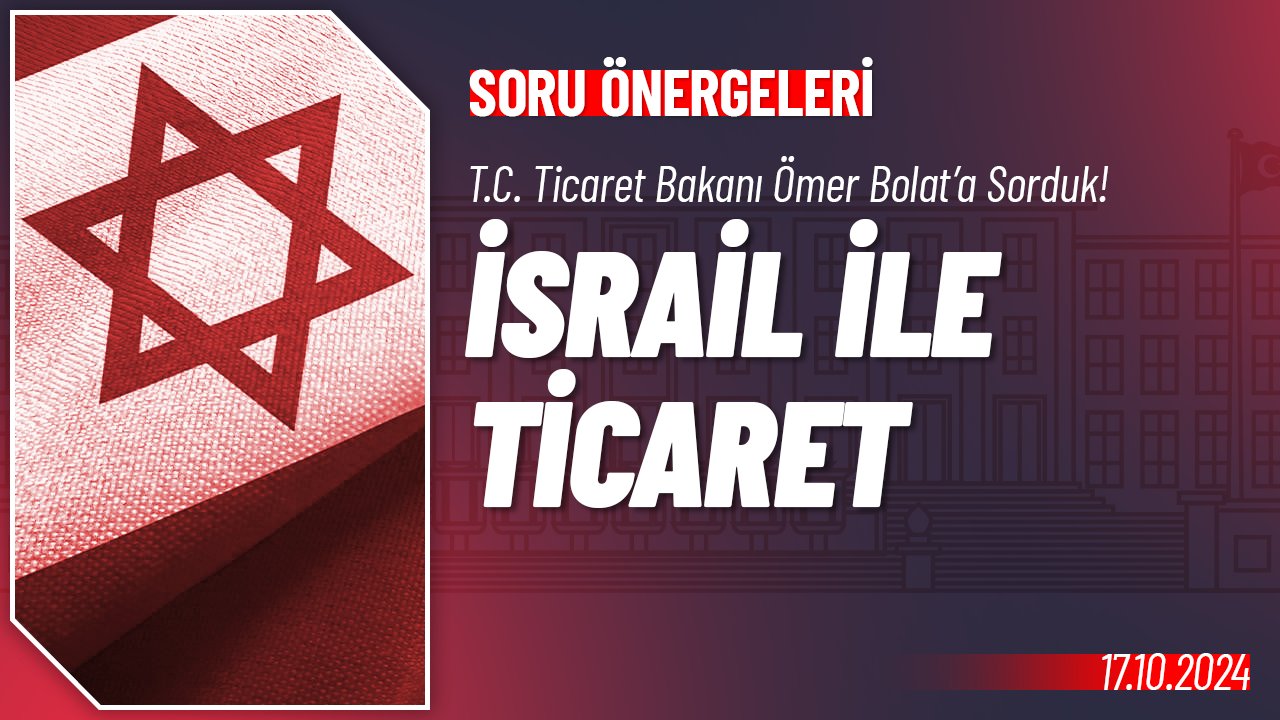 İsrail ile Ticaret Hakkında Soru Önergesi