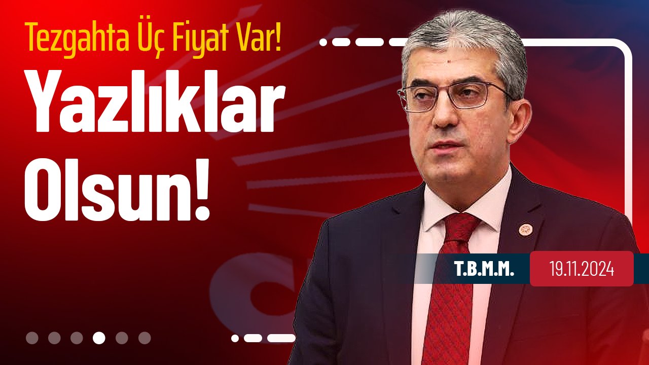 Cumhuriyet Halk Partisi Grup Başkanvekili Gökhan Günaydın 19 Kasım 2024 Salı günü TBMM Genel Kurulu'nda yaptığı konuşmada AKP iktidarının halkı yoksulluğa mahkum etmesi ile ilgili açıklamalarda bulundu.