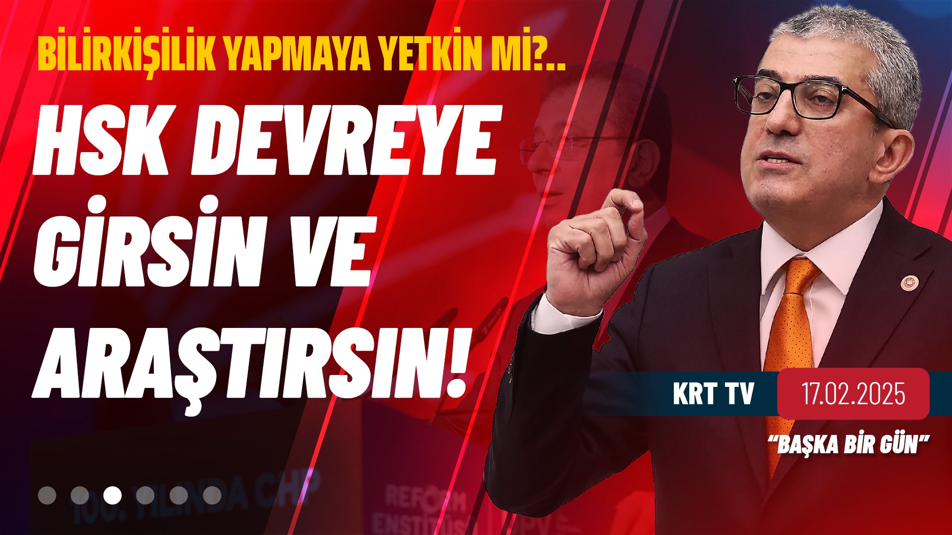CHP Grup Başkanvekili Gökhan Günaydın, KRT TV'de Gökhan Kayış ile Başka Bir Gün programına katılarak gündeme ilişkin değerlendirmelerde bulundu.