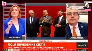 CHP Grup Başkanvekili Gökhan Günaydın, Halk TV'de Remziye Demirkol ile Manşet 15 programına katılarak gündeme ilişkin soruları yanıtladı.