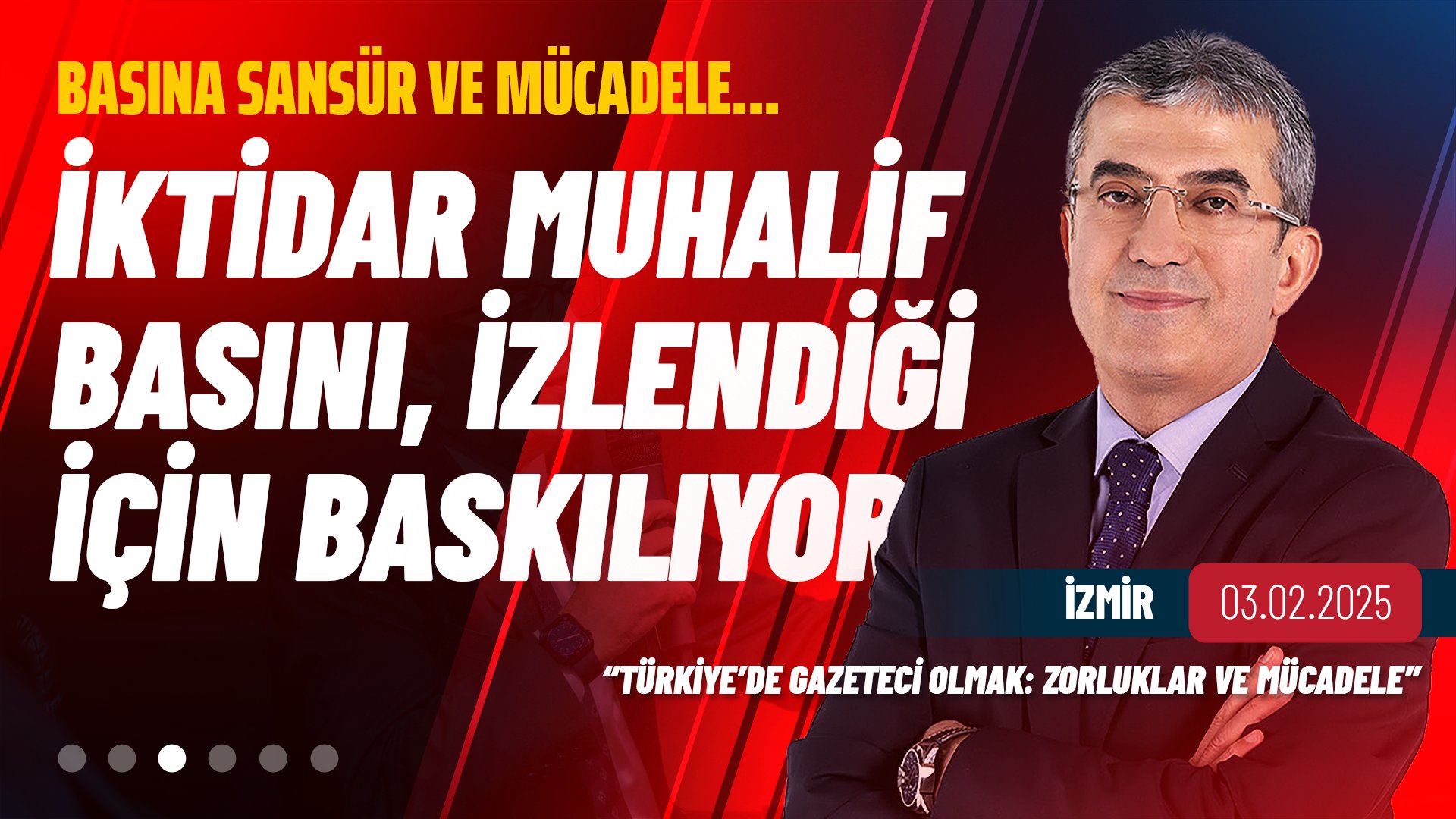İzmir’de CHP Grup Başkanvekili Gökhan Günaydın'ın konuşmacı olarak katıldığı “Türkiye’de gazeteci olmak: zorluklar ve mücadele” başlığıyla düzenlenen panelde, basına sansür ve mücadele masaya yatırıldı… 
