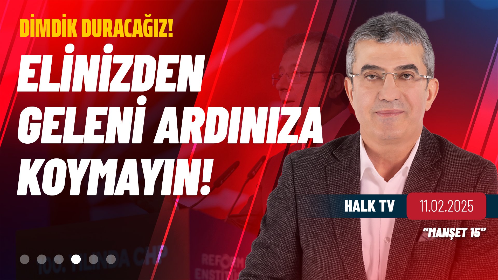 CHP Grup Başkanvekili Gökhan Günaydın, Halk TV'de Remziye Demirkol ile Manşet 15 programına katılarak gündeme ilişkin soruları yanıtladı.