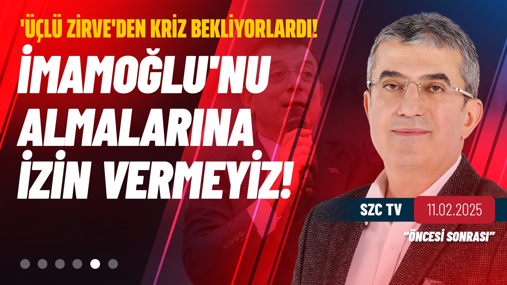 CHP Grup Başkanvekili Gökhan Günaydın, SZC TV'de Senem Toluay Ilgaz ile Öncesi Sonrası programına katılarak gündeme ilişkin soruları yanıtladı.