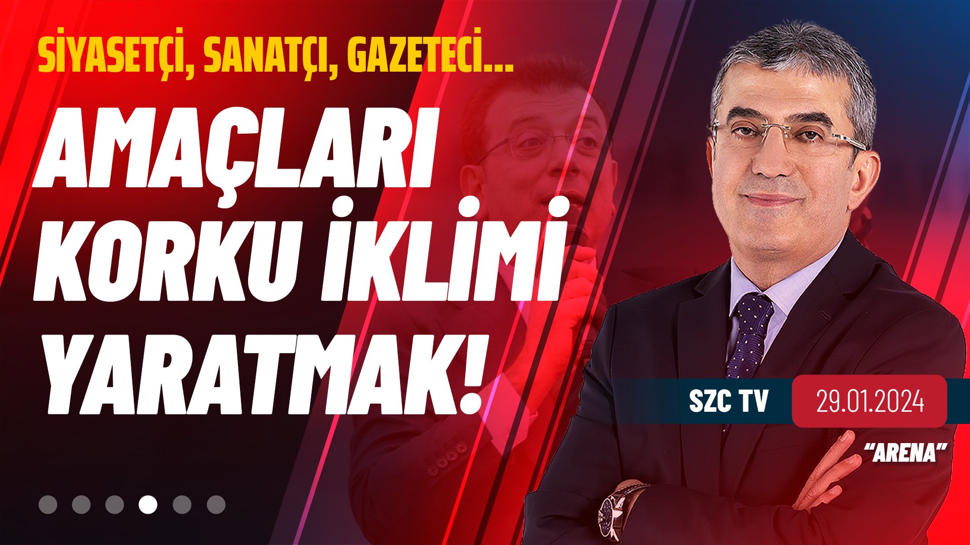 CHP Grup Başkanvekili Gökhan Günaydın, SZC TV'de Uğur Dündar ile Arena programına katılarak Suat Toktaş, Kürşad Oğuz ve Barış Pehlivan hakkında çıkartılan tutuklama talebini, Ekrem İmamoğlu'nun düzenlemiş olduğu basın toplantısını ve İmamoğlu'nun açıkladığı bilirkişi Satılmış B. hakkındaki iddiaları değerlendirdi.