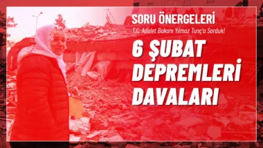 T.C. Adalet Bakanı Yılmaz Tunç'a 6 Şubat deprem felaketi dolayısıyla açılan davalar ile ilgili sorular sorduk!