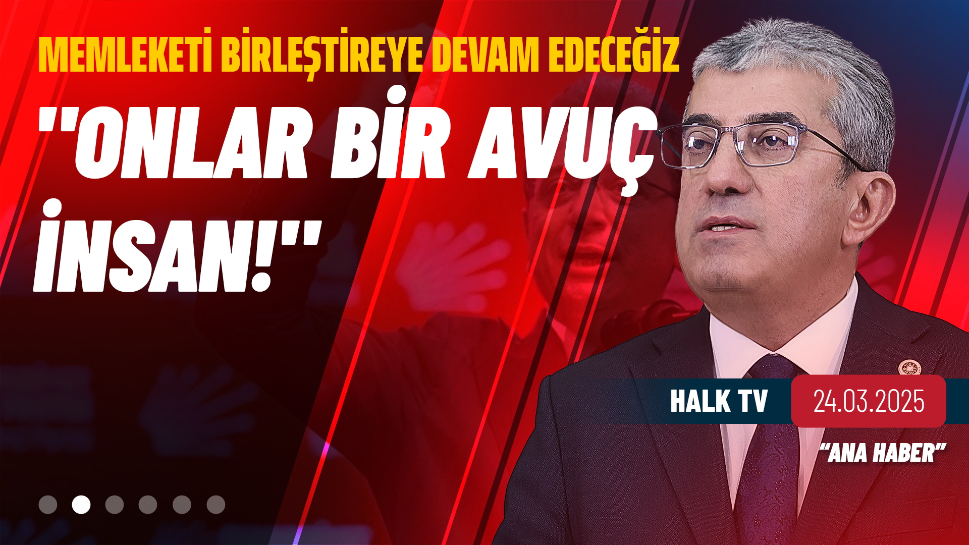 Cumhuriyet Halk Partisi Grup Başkanvekili Gökhan Günaydın Ekrem İmamoğlu'nun sözlerini aktardı: "Onlar bir avuç insan ve bir avuç insanın yaptığı kötülükler bizi üzemez, geriletemez. Biz memleketi birleştireye devam edeceğiz."