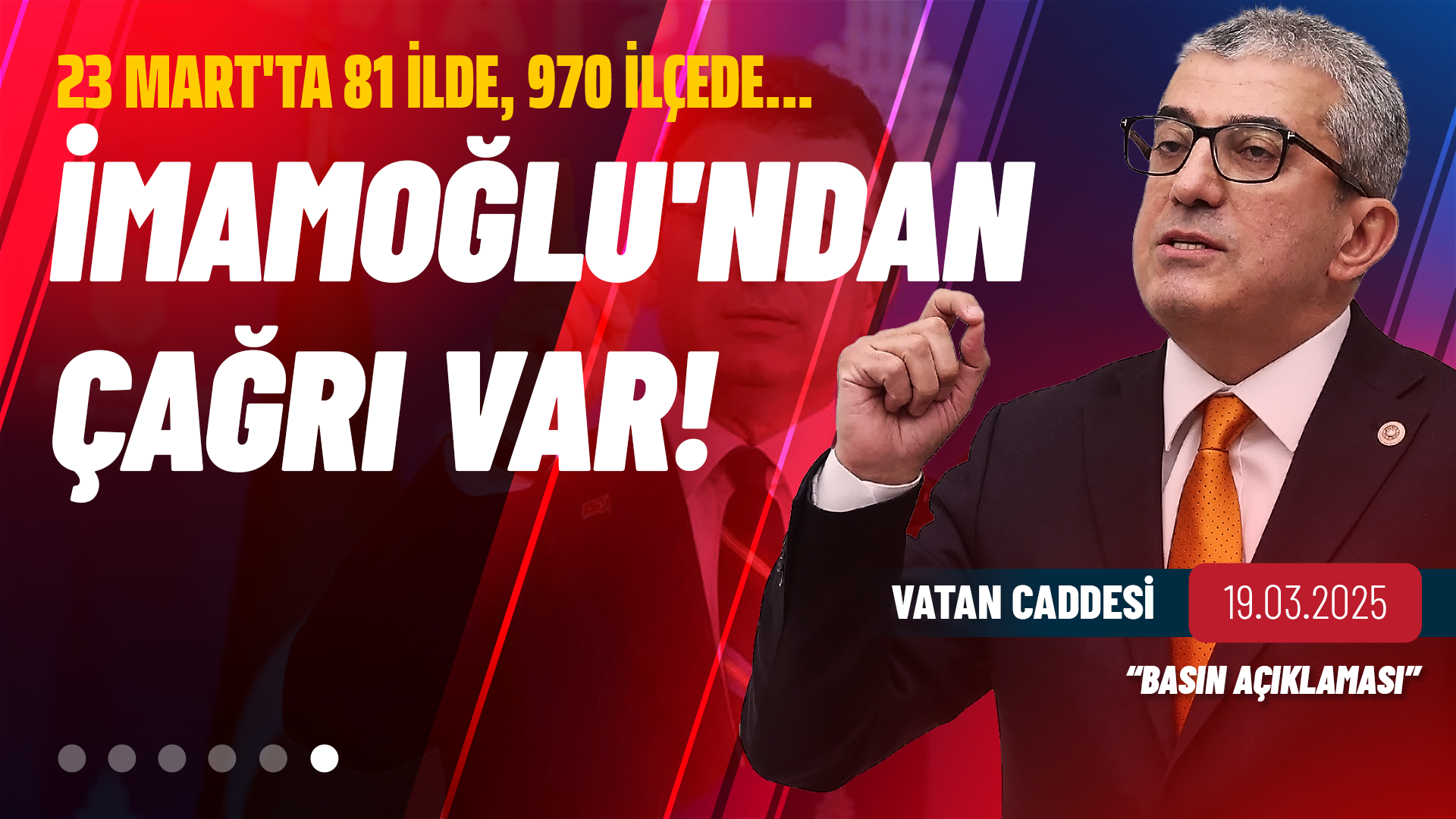 CHP Grup Başkanvekili Gökhan Günaydın, İBB Başkanı Ekrem İmamoğlu'nun gözaltına alınmasına ilişkin açıklama yaptı. Olabilecekleri öngördüklerini belirten Günaydın, İmamoğlu'nun çağrısını paylaştı.