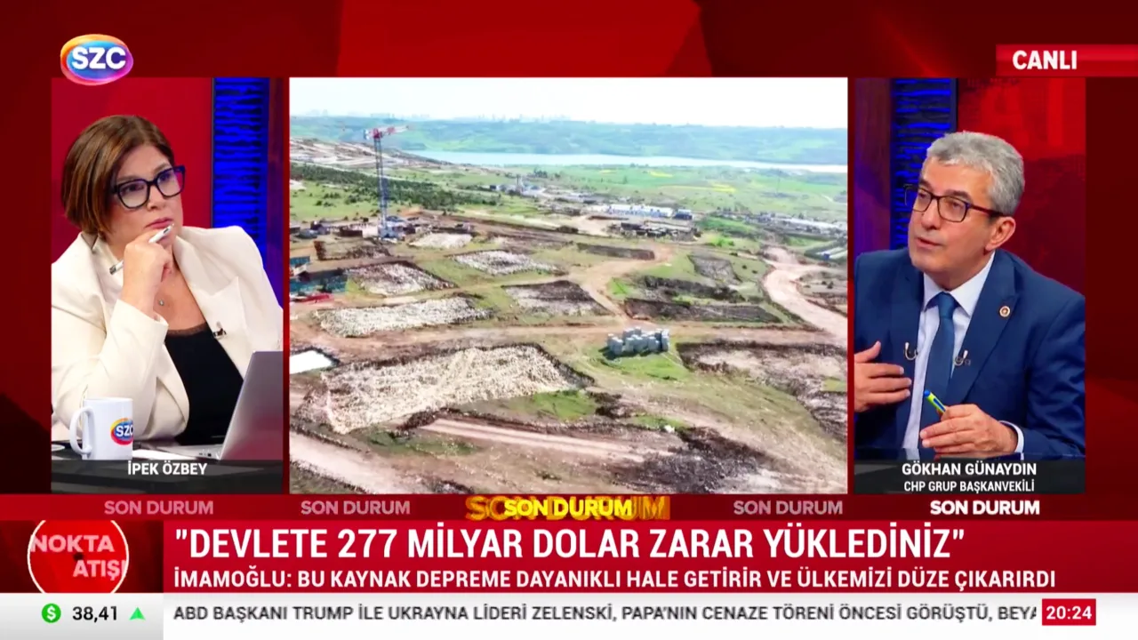 Cumhuriyet Halk Partisi Grup Başkanvekili Gökhan Günaydın SZC TV'de İBB'ye düzenlenen 2. Dalga şafak operasyonuna ilişkin değerlendirmelerde bulundu.