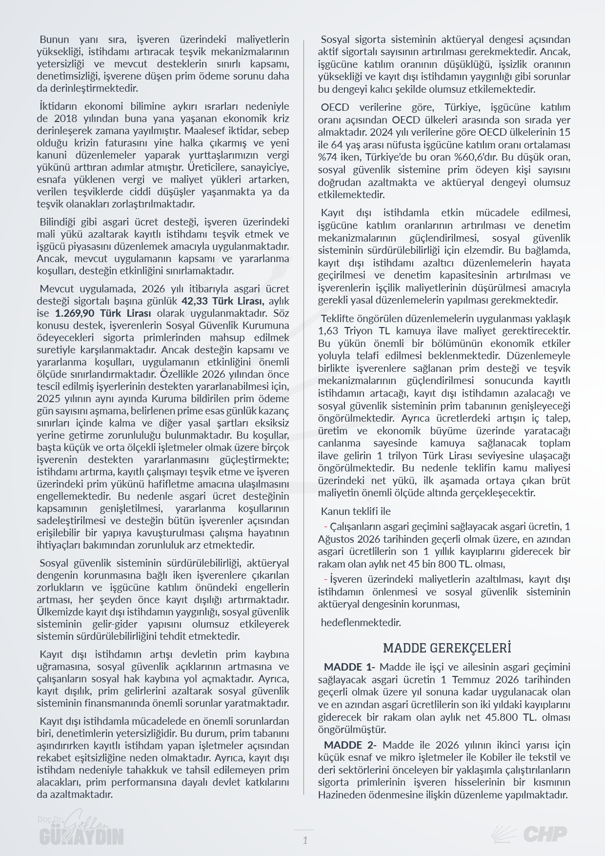 kanun teklifi 1073 - 03