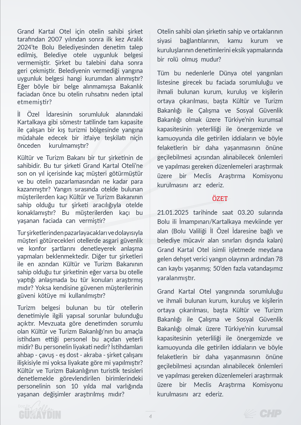 Kartalkaya Faciasında Sorumluların Ortaya Çıkarılması - 04