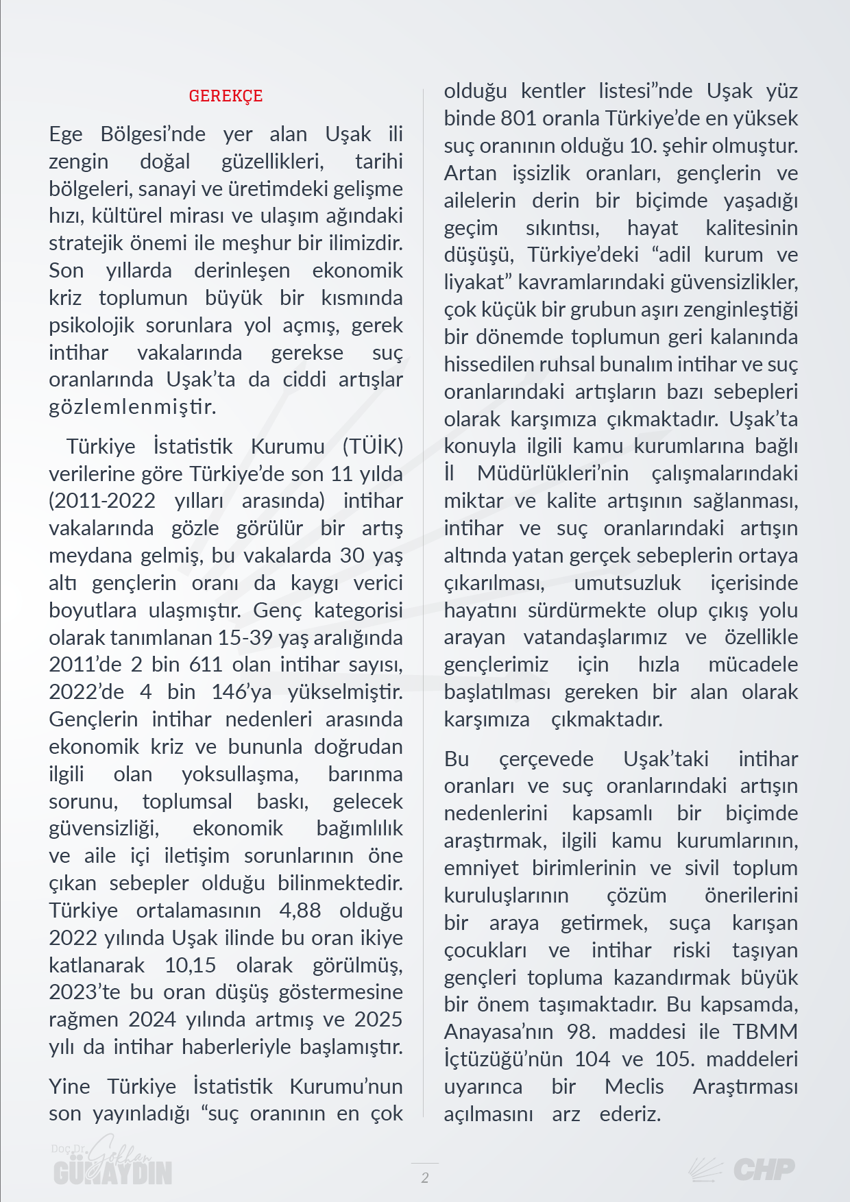Uşak'ta Tırmanan İntihar Ve Suç Oranları - 02